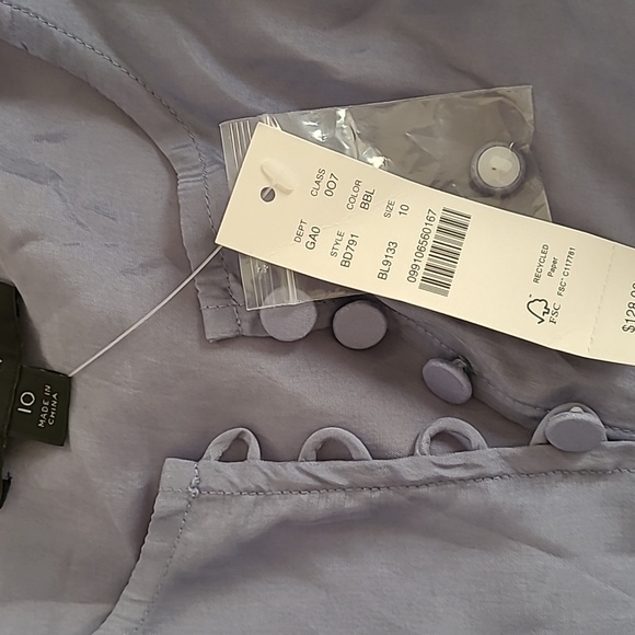 Nwt J.Crew silky cotton blouse. - Picture 4 of 7